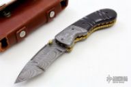 Damascus and Buffalo Linerlock
