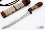 Damascus and Snakeskin Fighter