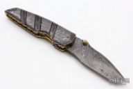Damascus Tanto Linerlock