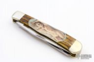 Trapper with Color Scrimshaw