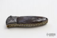 Damascus and Bone Linerlock