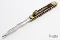 Large Stag Lever Lock w/ Kriss Blade