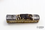 Damascus spearpoint folder