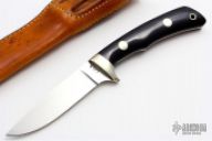 Drop point hunter with sheath