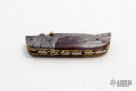 Damascus and Bone Linerlock