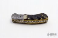 Damascus and Ram Horn LinerLock