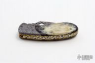 Damascus and Bone Linerlock