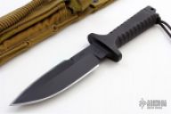 X-46 6" Integral Dagger, Black with Hollow Handle