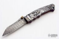 Assisted Damascus Reaper Folder
