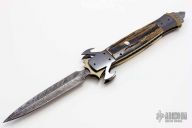 Damascus and Mammoth Linerlock Auto