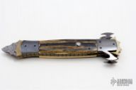 Damascus and Mammoth Linerlock Auto