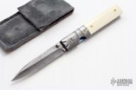 Damascus and Ivory Linerlock