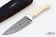 Damascus Warthog Tusk Drop Point Hunter
