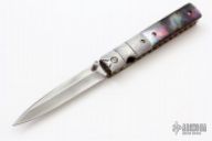 Damascus and Black Lip Pearl Physicians Knife