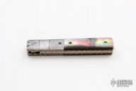 Damascus and Black Lip Pearl Physicians Knife