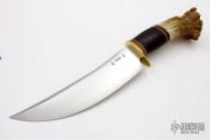 Scagel Style Crown Moose Stag Camp Knife