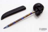 Heat Colored Ti Skull Spike