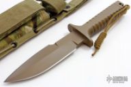 6 Inch Dagger, Integral Construction with Hollow Handle and Threaded Butt Cap