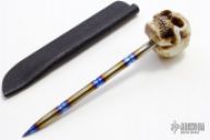 Heat Colored Titanium Skull Spike