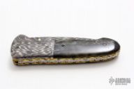 Damascus and Bone Linerlock