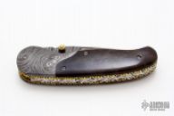 Damascus and Bone Linerlock