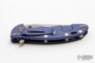 XM-18 3.5" Wharncliffe, Black G10/Blue Titanium