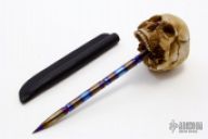 Heat Colored Ti Skull Spike