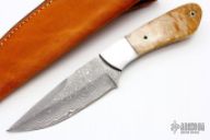 Damascus Drop Point Hunter
