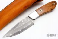 Damascus Drop Point Hunter
