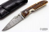 Stag Damascus Linerlock