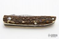 Stag Damascus Linerlock