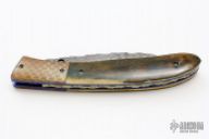 Damascus Superconductor Wharncliffe Linerlock