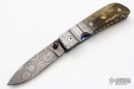 Damascus Linerlock Folder