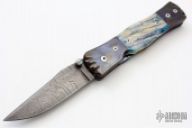 Damascus Linerlock Folder
