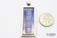 Mini Damascus Scripture Slab with Sterling Frame