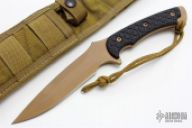 Ares - Flat Dark Earth / Black w/ Nylon Sheath