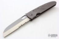 Wharncliffe Linerlock Serrated