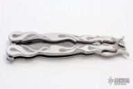 Engraved Damascus Balisong