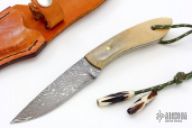 Damascus Lyle Style Fixed Blade