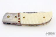 Damascus and Ivory Linerlock