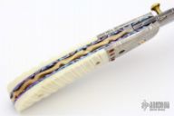 Damascus and Ivory Linerlock