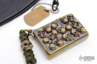 Custom Bronze Pile of Skulls Zippo - 2013