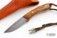 Damascus Lyle Style Fixed Blade