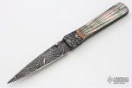 Damascus and Black Lip Pearl Folder