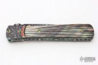 Damascus and Black Lip Pearl Folder