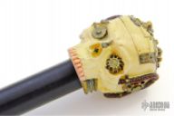 XMAS SALE Steampunk Stubby Skull Knocker