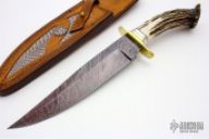 Damascus Stag Bowie