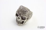 Sterling Silver Skull Ring 10.5-11.0