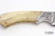 Damascus Engraved Hunter