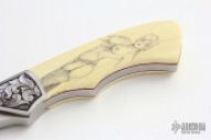 Engraved & Scrimshawed Small Fighter